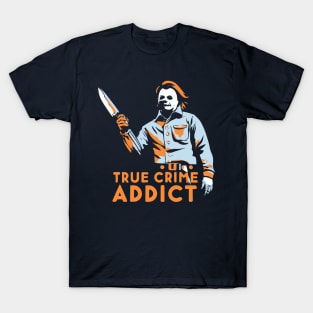 True Crime Addict Vintage Horror T-Shirt